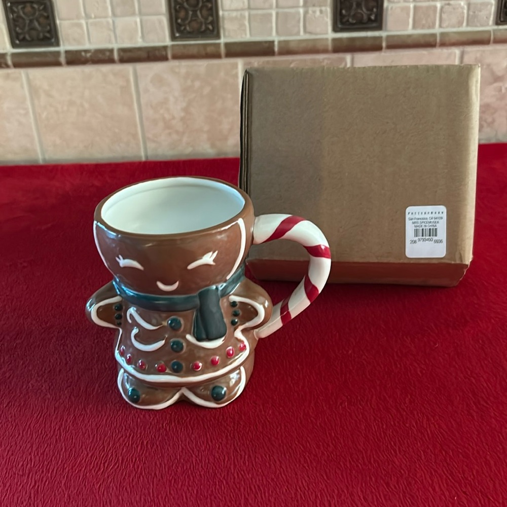 Pottery Barn Mrs. Spice Mug NIB
